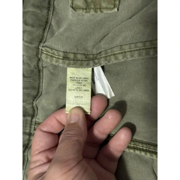 LUCKY BRAND Military Field Jacket Utility Coat Olive Green Full Zip Womens SMALL - Picture 4 of 10